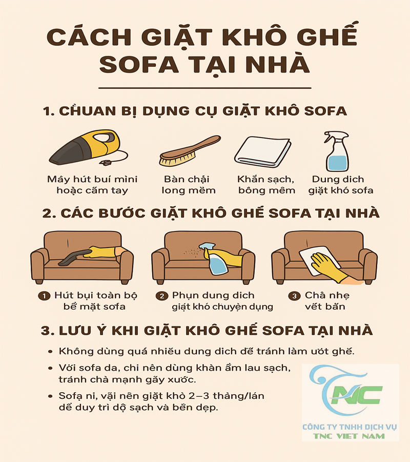 Cách Giặt Khô Ghế Sofa Tại Nhà