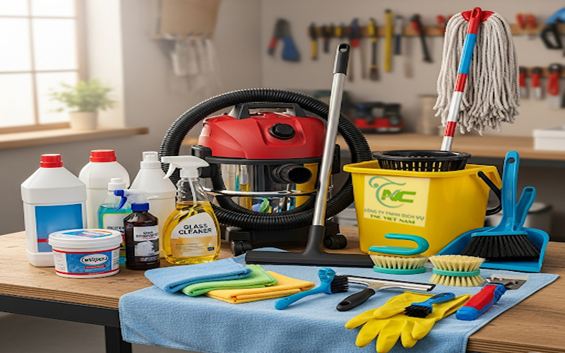 chuẩn bị Dụng cụ, hóa chất