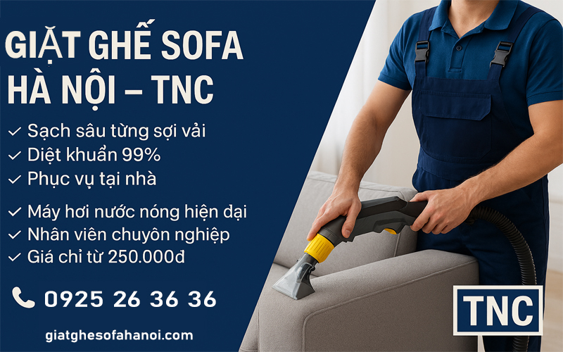 Dịch vụ giặt ghế sofa Hà nội