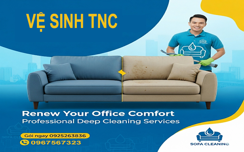 Giặt ghế sofa văn phòng Hà Nội