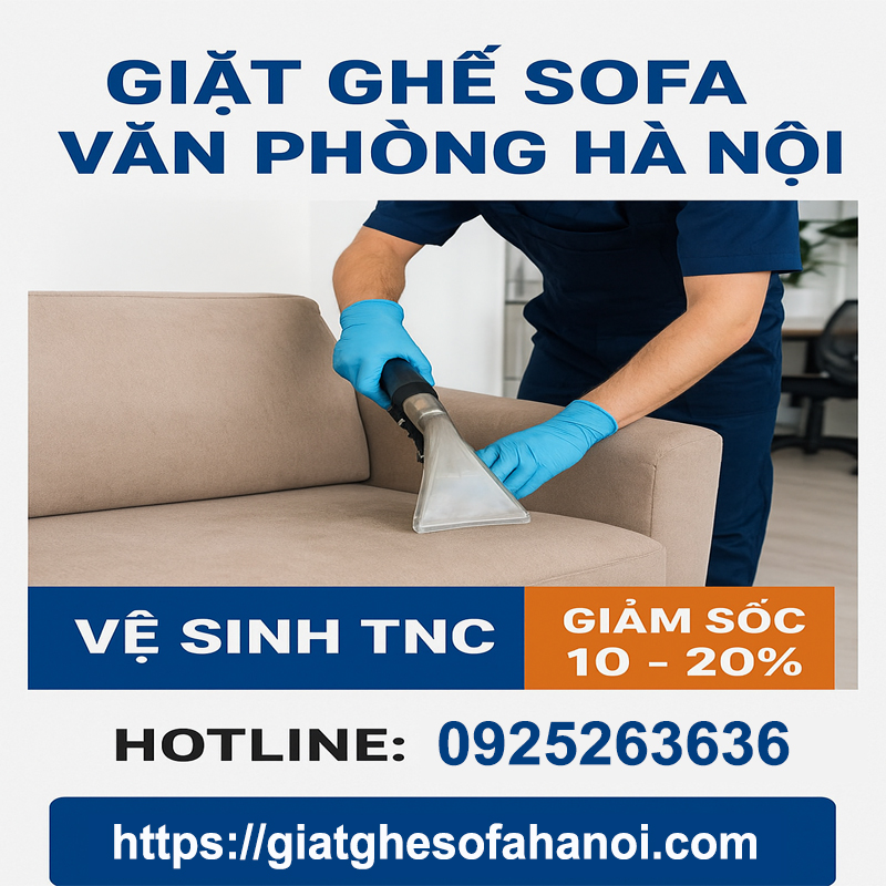 Dịch vụ giặt ghế sofa văn phòng tại Hà Nội