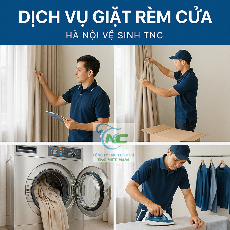 Dịch vụ giặt rèm cửa tại Hà Nội
