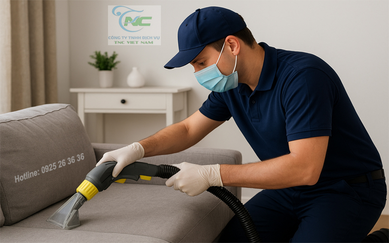 Dịch Vụ Giặt Ghế Sofa Chuyên Nghiệp Tại NhàChúng tôi không chỉ làm sạch bề mặt mà còn xử lý tận gốc bụi bẩn, vi khuẩn, nấm mốc ẩn sâu trong từng sợi vải, giúp sofa bền màu, giữ nguyên chất liệu và tạo không gian sống trong lành. Đặc biệt, TNC luôn minh bạch về chi phí, có mặt tận nơi chỉ sau 30 phút đặt lịch và bảo hành chất lượng dịch vụ.

👉 Nếu bạn đang tìm kiếm địa chỉ giặt sofa uy tín, giá hợp lý, hãy để Vệ Sinh TNC là lựa chọn số 1 cho gia đình và doanh nghiệp của bạn.