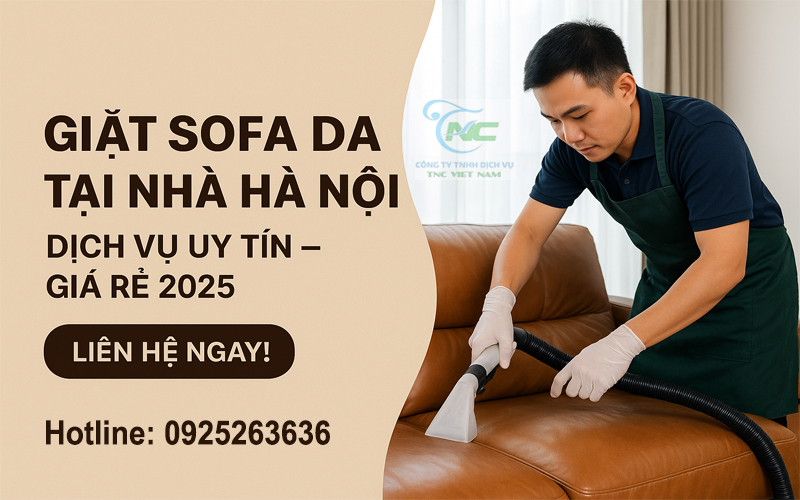 Dịch vụ giặt ghế sofa da tại nhà Hà Nội