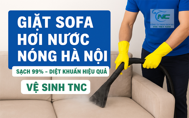Giặt sofa hơi nước nóng Hà Nội