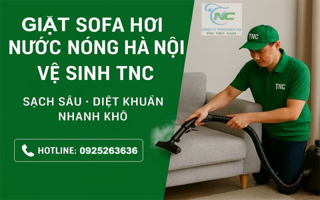 Dịch vụ giặt sofa hới nước nóng tại Hà Nội