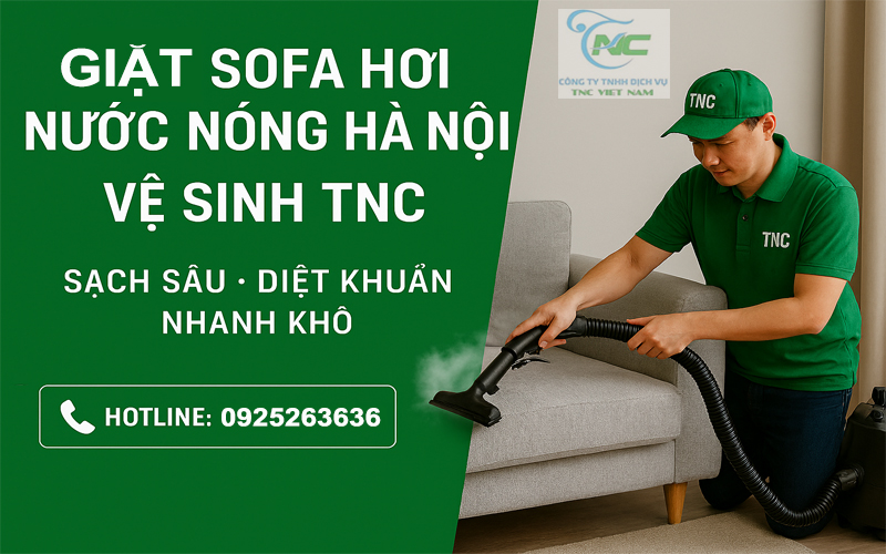 Dịch vụ giặt sofa hới nước nóng tại Hà Nội