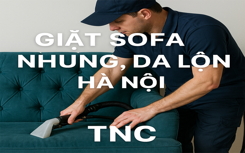 Giặt sofa nhung, da lộn Hà Nội