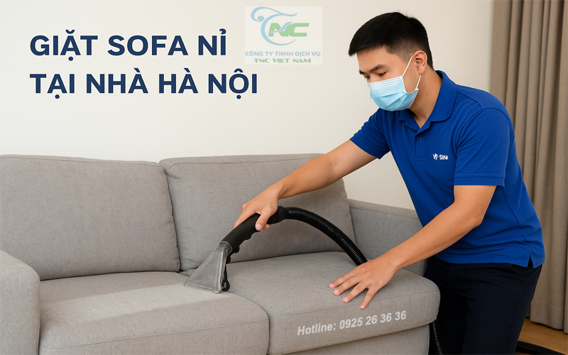 Dịch Vụ Giặt sofa nỉ Hà Nội