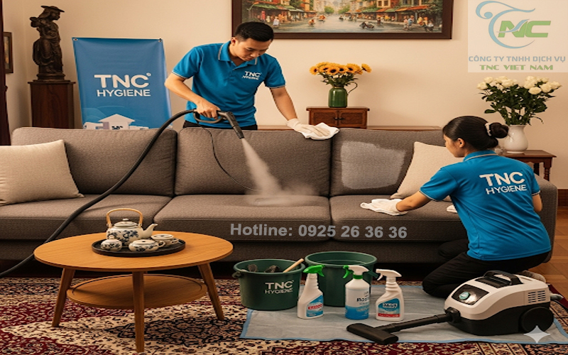 Dịch Vụ Giặt sofa nỉ tại nhà Hà Nội