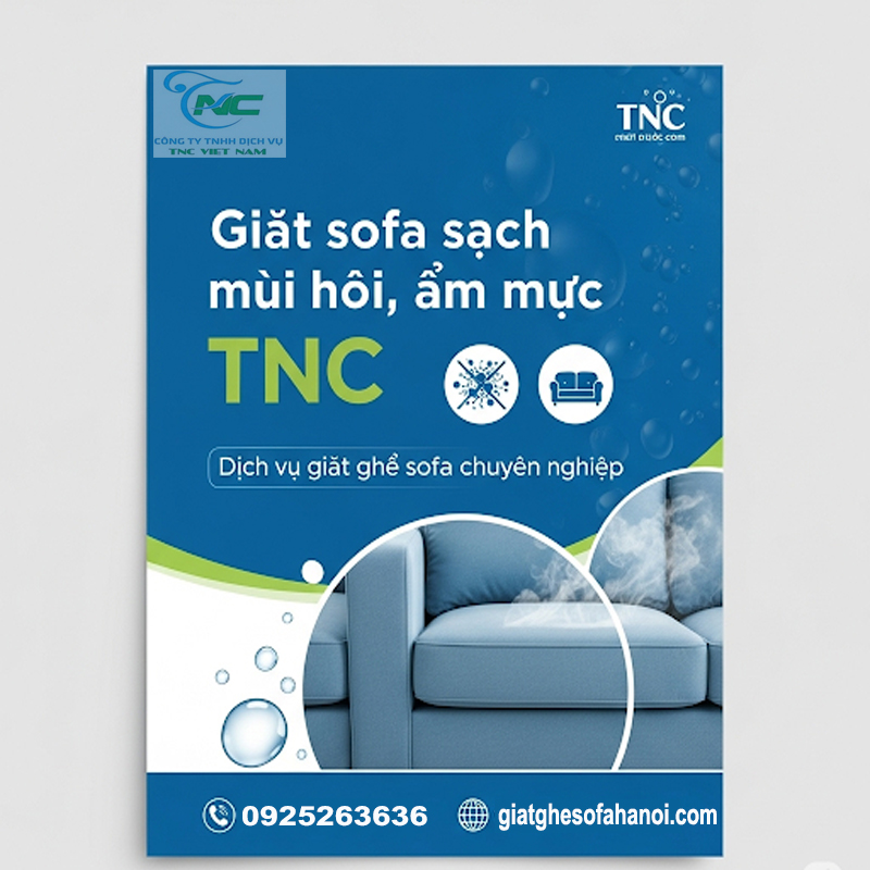 Giặt sofa sạch mùi hôi, ẩm mốc