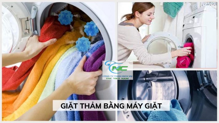 Giặt thảm bằng máy giặt được không?