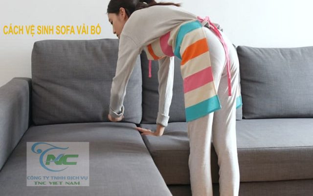 Cách vệ sinh ghế sofa vải bố