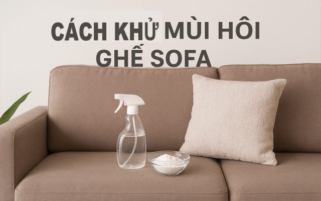 Cách khử mùi hôi ghế sofa hiệu quả tại nhà