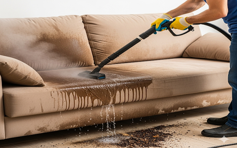 Cách xử lý ghế sofa bị bẩn hiệu quả, nhanh chóng tại nhà