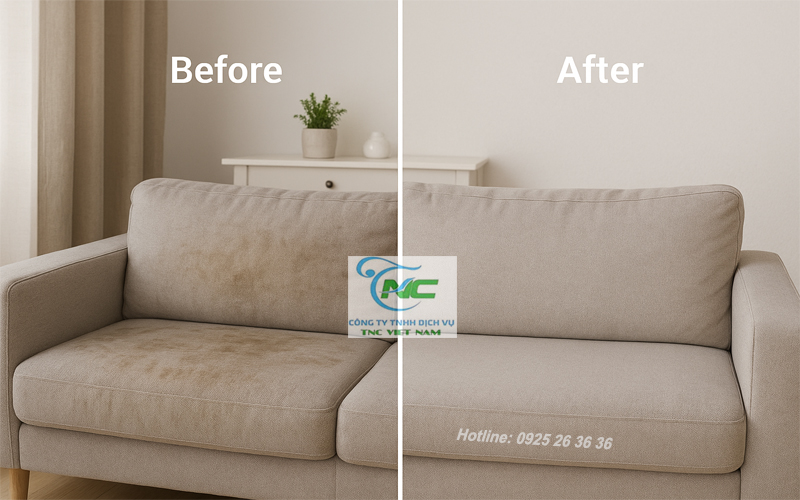 Giặt ghế sofa tại chung Cư