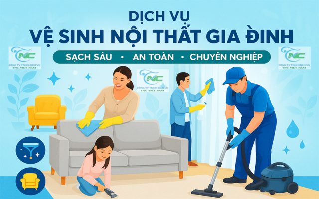 Vệ sinh nội thất gia đình