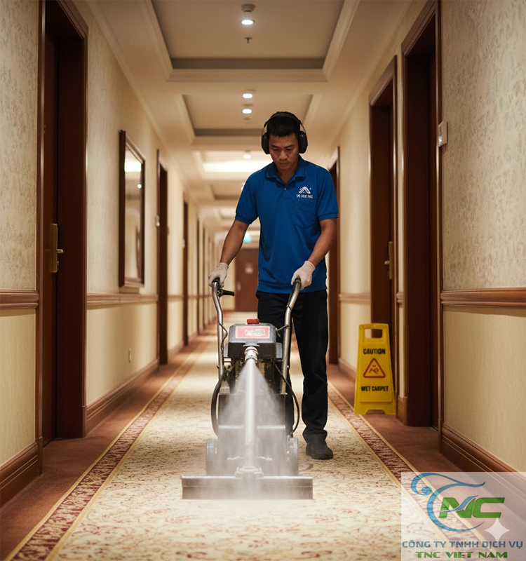 Dịch vụ giặt thảm khách sạn
