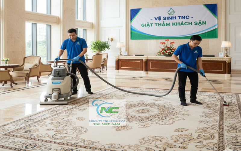 dịch vụ giặt thảm khách sạn