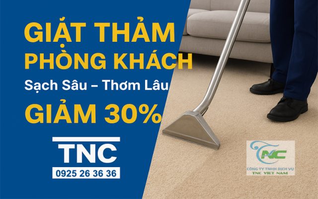 Dịch vụ giặt thảm phòng khách