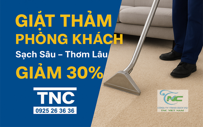 Dịch vụ giặt thảm phòng khách