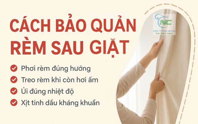 Cách Bảo Quản Rèm Sau Giặt