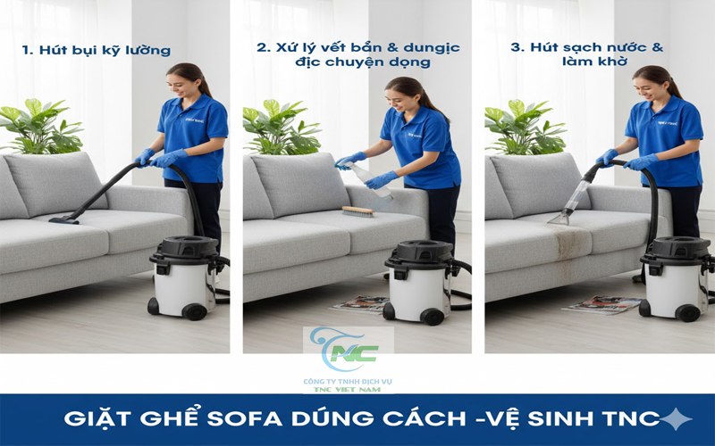Cách giặt ghế sofa đúng cách