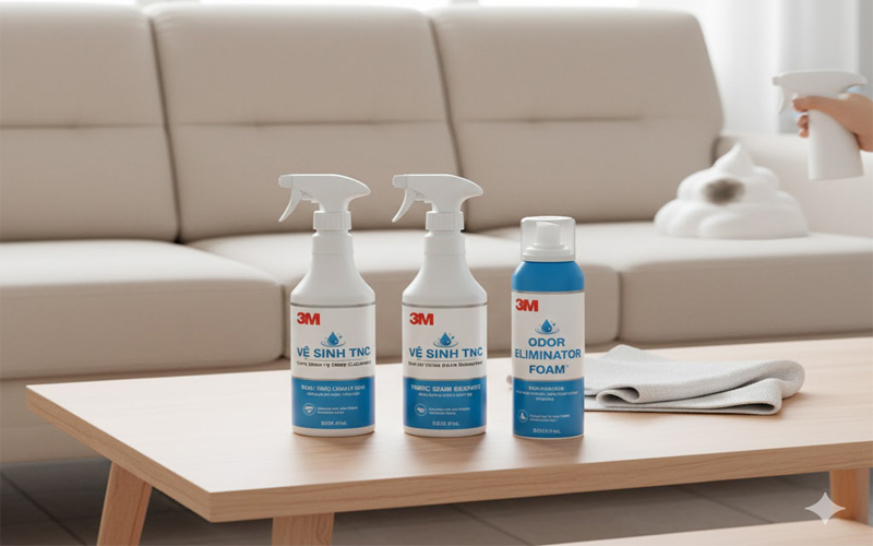 Chất tẩy rửa sofa an toàn 3M