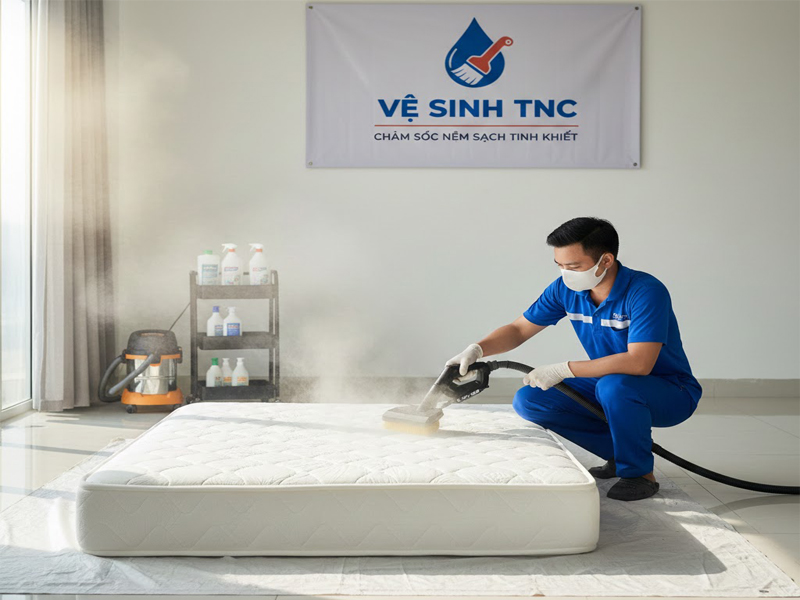 Giặt Đệm Bông Ép