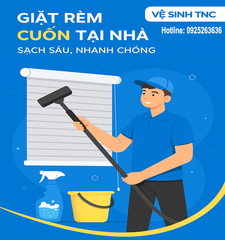 Giặt rèm cuốn tại nhà