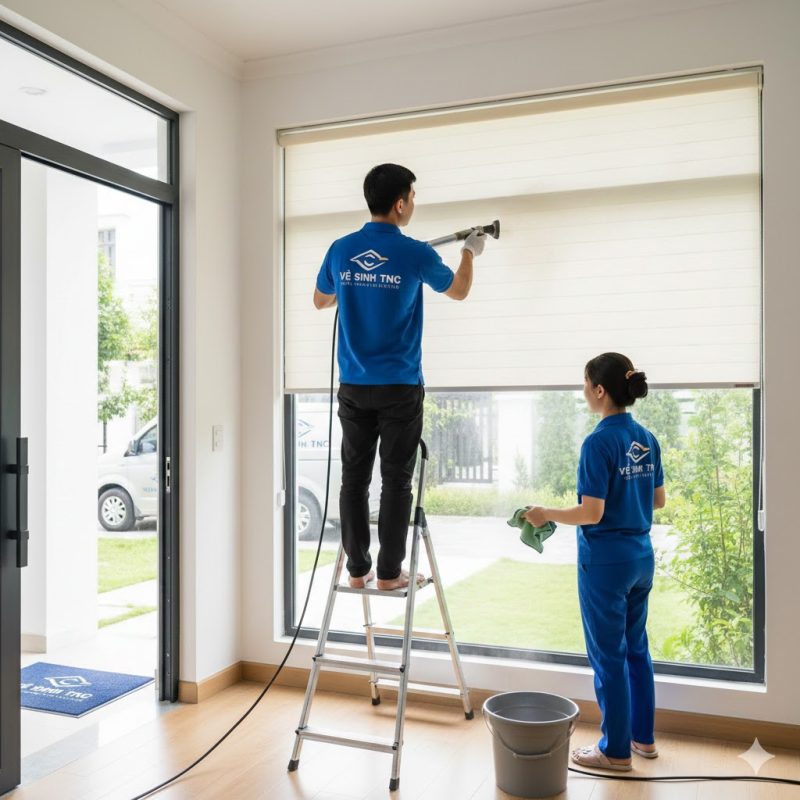 Giặt rèm cuốn tại nhà