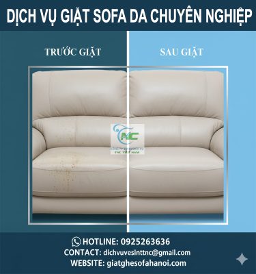 Dịch vụ giặt ghế sofa da
