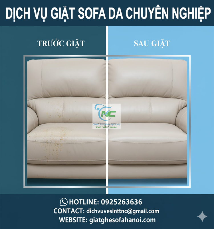 Dịch vụ giặt ghế sofa da