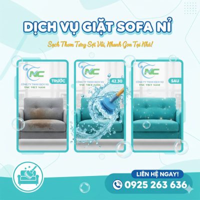 Dịch Vụ giặt sofa Nỉ