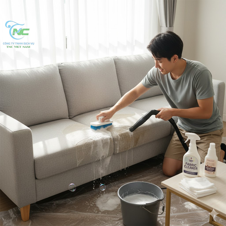 Tự vệ sinh sofa tại nhà