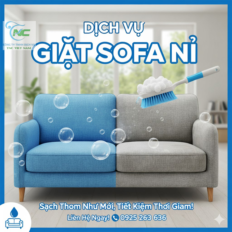 Dịch Vụ giặt sofa Nỉ