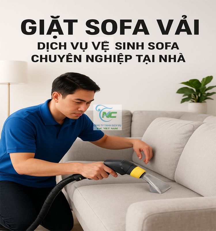 Giặt Sofa Vải tại nhà