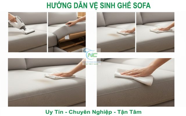 Hướng dẫn vệ sinh ghế sofa tại nhà đúng cách