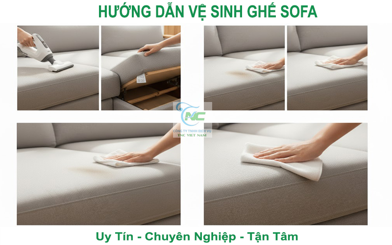 Hướng dẫn vệ sinh ghế sofa tại nhà đúng cách