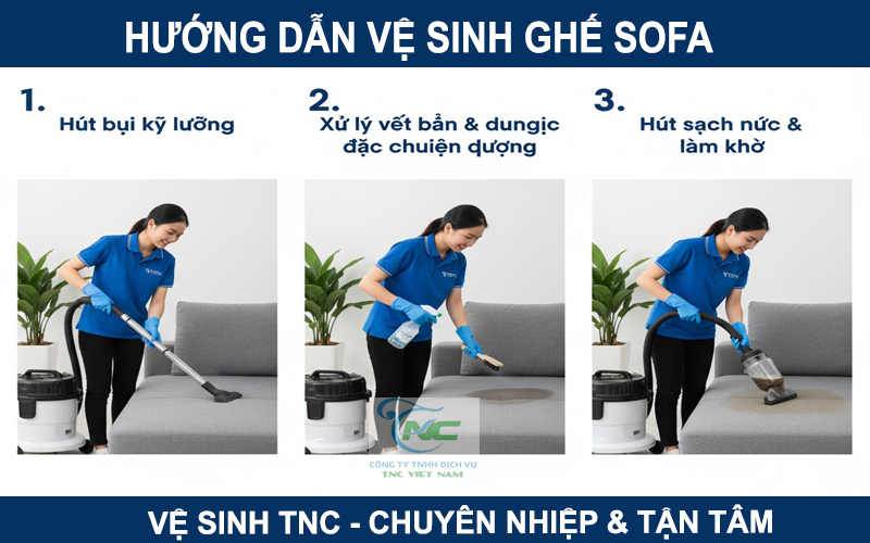 Hướng dẫn vệ sinh ghế sofa