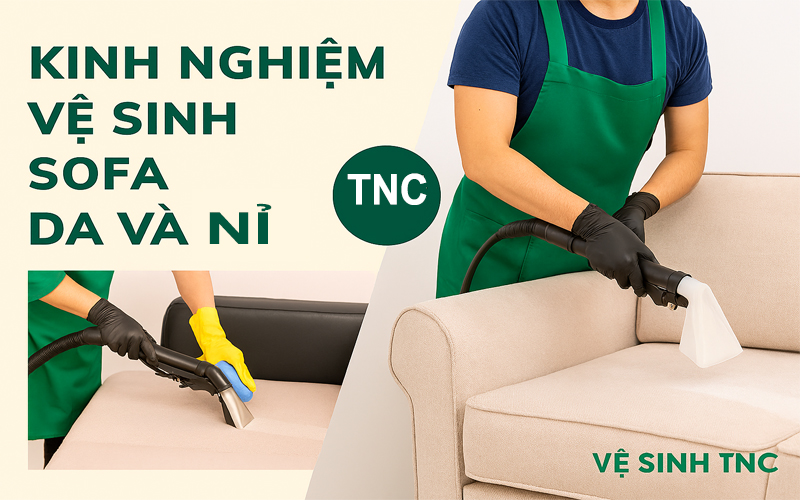 Kinh nghiệm vệ sinh sofa da và nỉ
