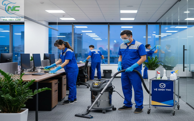 Vệ sinh văn phòng tại phòng họp