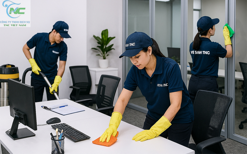 Vệ sinh văn phòng tại khu vực nhân viên