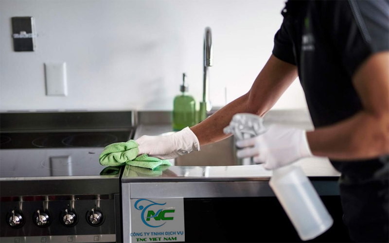 Vệ sinh khu vực bếp