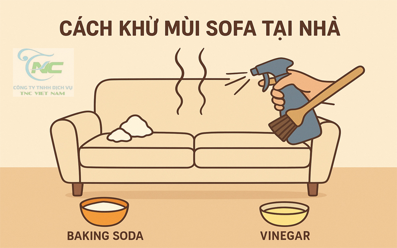 Cách khử mùi sofa tại nhà