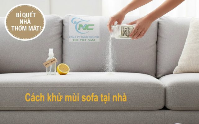 Cách khử mùi sofa tại nhà