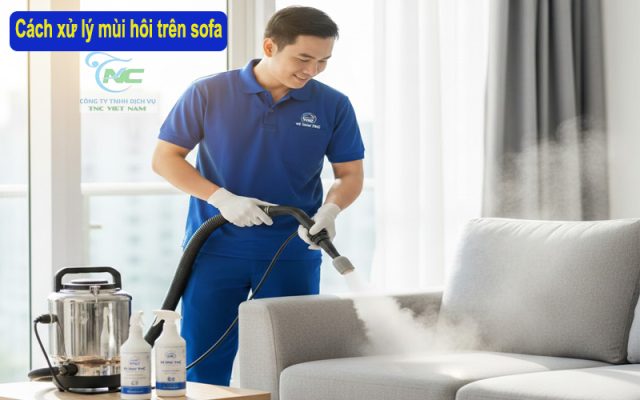 Cách xử lý mùi hôi trên sofa