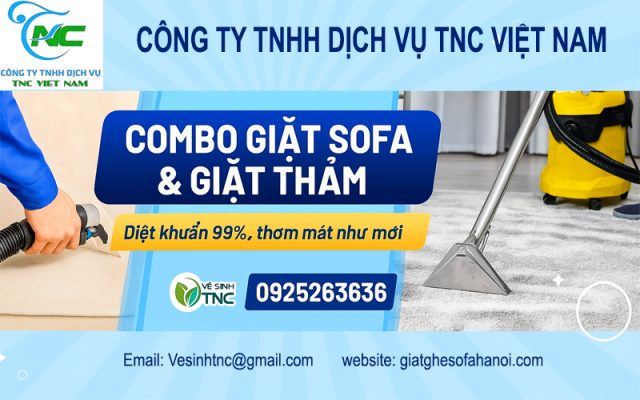 Giặt Sofa Combo Với Giặt Thảm