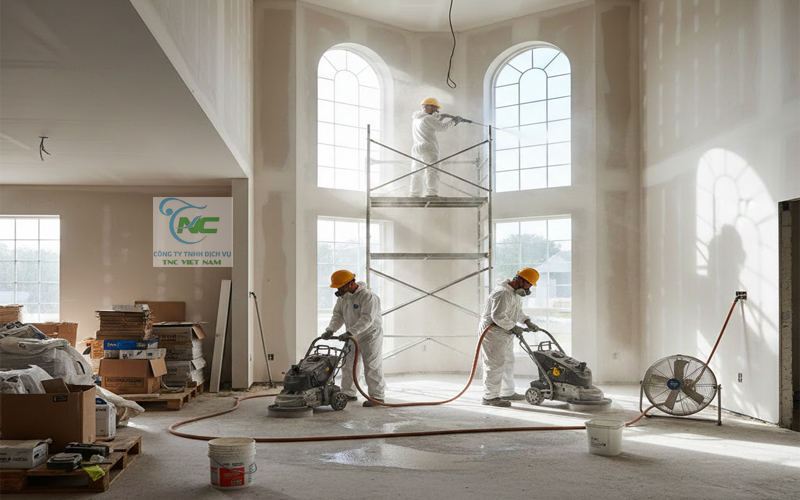 Vệ sinh nhà sau xây dựng  tại Hà Nội